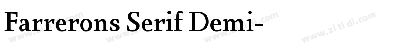 Farrerons Serif Demi字体转换
